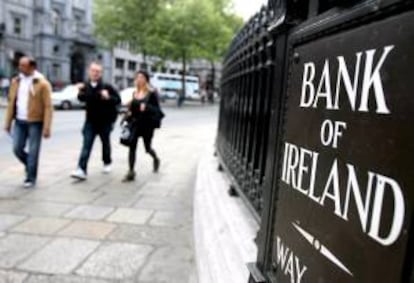 Vista del exterior del Bank of Ireland (BoI) en Dublín (Irlanda). EFE/Archivo