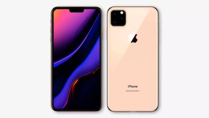 Diseño de concepto del futuro iPhone 11 de Apple.