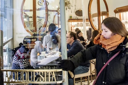 Pastelería La Duquesita, en la calle de Fernando VI, en el barrio madrileño de Justicia.