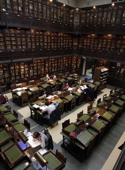 La sala de lectura del Ateneo.