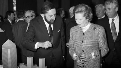 Reichmann con Margaret Thatcher a principios de los ochenta.