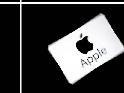 Logos de Facebook y Apple. 