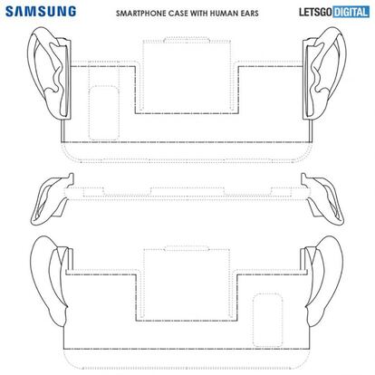 Carcasa con orejas de Samsung.