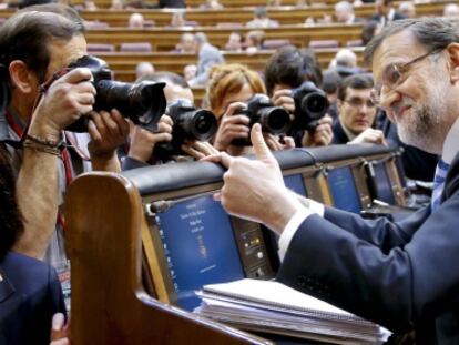 Mariano Rajoy, en el Congreso, en el debate sobre el estado de la nación.