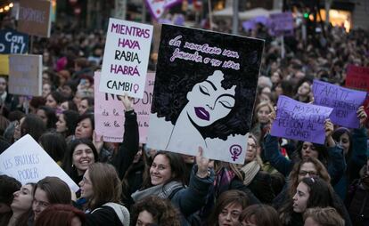 Manifestació a Barcelona el passat 8-M.