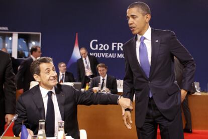 Sarkozy y Obama, el jueves en Cannes.