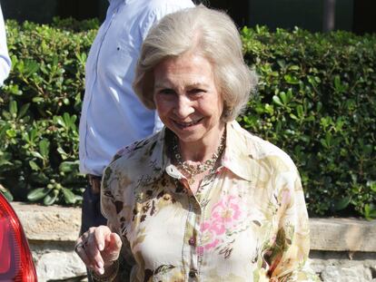 La reina Sofía, el 26 de julio de 2019 en Mallorca.
