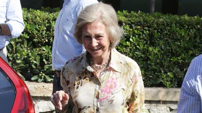 La reina Sofía, el 26 de julio de 2019 en Mallorca.