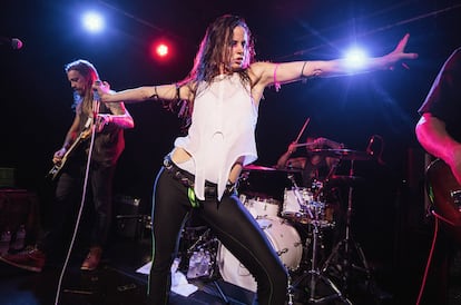 Juliette Lewis, en un concierto en Seattle en 2016.