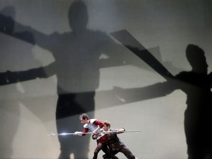El Ballet de la Generalitat ensaya el espect&aacute;culo Don Quijote. 