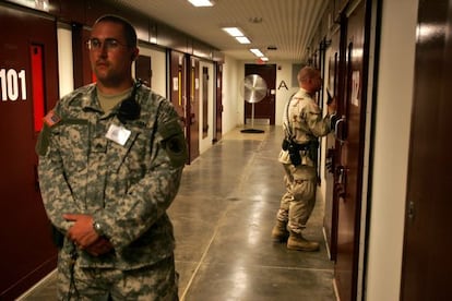 Interior del campo 5 de la cárcel de Guantánamo.