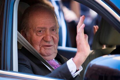 Juan Carlos I, en Palma de Mallorca el 1 de abril de 2018.