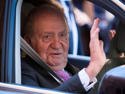 Juan Carlos I, en Palma de Mallorca el 1 de abril de 2018.