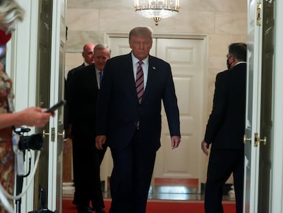 El presidente de Estados Unidos, Donald Trump, en la Casa Blanca.