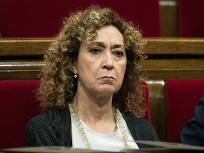 Ester Capella, durante un pleno en el Parlamento catalán el pasado junio.