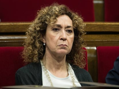 Ester Capella, durante un pleno en el Parlamento catalán el pasado junio.