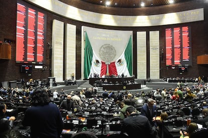 Sesión ordinaria en la Cámara de Diputados en Ciudad de México, el 2 de octubre 2024.