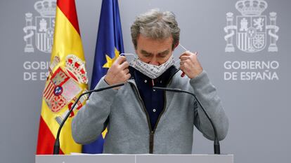 Fernando Simón, the director of the Health Ministry’s Coordination Center for Health Alerts (CCAES), at a press conference on Thursday.