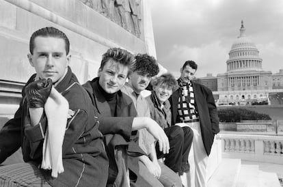 Frankie Goes to Hollywood en Washington durante una gira americana en 1984.