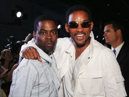 Chris Rock y Will Smith, en julio de 2005 en Los Ángeles, en el estreno de la película 'Hustle & Flow'.