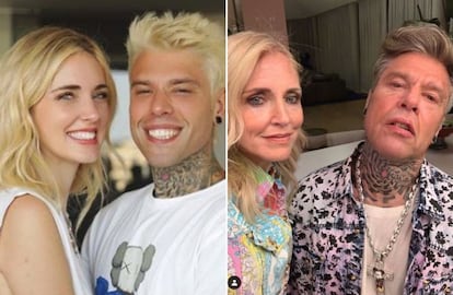 La empresaria italiana Chiara Ferragni y su marido, el músico Fedez, han subido varias fotos de ellos con FaceApp. "Guays desde 2009", escribe Ferragni en su perfil. En otras imágenes similares colgadas por el rapero, escribía "Lo de mi cara no es una sonrisa, es mi hernia de disco". "Qué estilosa a los 80 años", presume Ferragni.