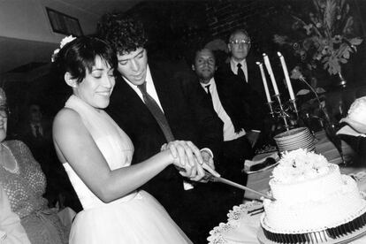 Boda de Lou Reed y Sylvia Morales en 1980.