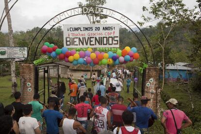 La Comunidad de Paz celebró recientemente su 20 aniversario y lo hizo con un amplio reconocimiento de organizaciones e instituciones internacionales que estuvieron presentes en la conmemoración. 