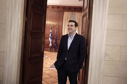 El primer ministro griego, Alexis Tsipras, la semana pasada en su oficina en Atenas.