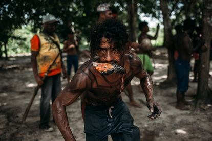 Ritual de São Bilibeu. Espiritualidade e demarcação. Território Indígena Akaroá-Gamella, Viana Maranhão. @_ingridbarros