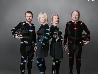 Los miembros de ABBA, en la imagen promocional de sus nuevas canciones.