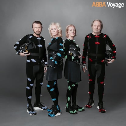 Los miembros de ABBA, en la imagen promocional de sus nuevas canciones.