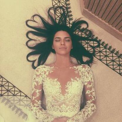 La imagen con la que Kendal Jenner batió el récord de 'likes'.