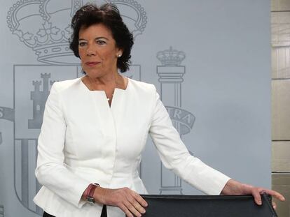 La ministra Celaá, el pasado 27 de septiembre.