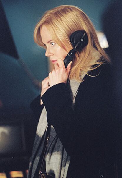 Nicole Kidman, durante el rodaje de <i>The interpreter</i>.