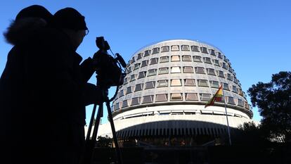 Fachada del Tribunal Constitucional en Madrid.