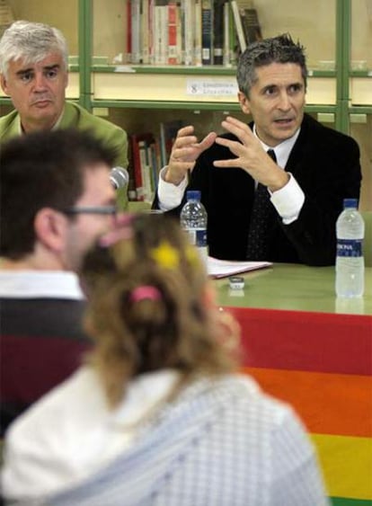 El juez Grande-Marlaska, durante la conferencia.