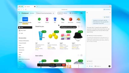 Opciones en el nuevo navegador OpenAI Atlas