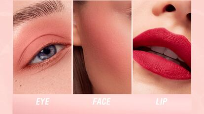 Se trata de un maquillaje líquido para rubor facial multiusos: funciona como sombra de ojos, colorete y pintalabios.
