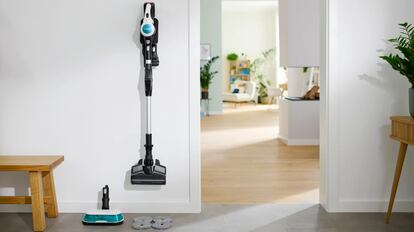 The autonomy of the Bosch cordless floor cleaning vacuum cleaner exceeds half an hour.