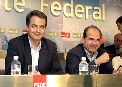 José Luis Rodríguez Zapatero, al inicio de la reunión del Comité Federal de PSOE.