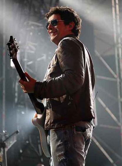 Alejandro Sanz, ayer en la plaza de toros La Cubierta de Leganés.