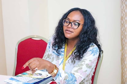 Dr Amelie Wamba during Leadership, Management and Governance training with Strathmore University and the Ministry of Health of Cameroon, in Douala, Cameroon, on October 2, 2024.