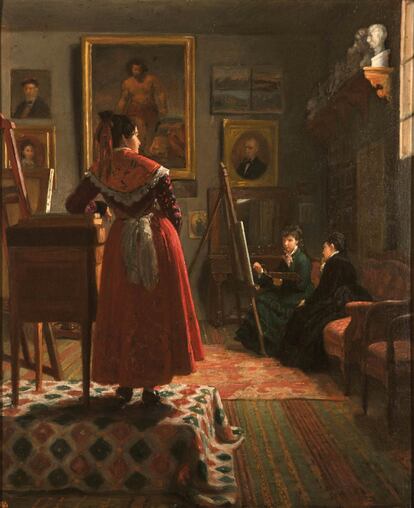 ‘Interior de un taller’, del pintor catalán Joaquín Espalter y Rull.