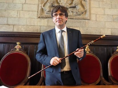 L&#039;alcalde de Girona, Carles Puigdemont (CiU)