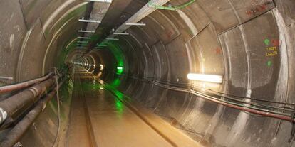 T&uacute;nel de 8,5 kil&oacute;metros de la interconexi&oacute;n el&eacute;ctrica por los Pirineos.