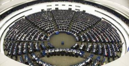 Vista del hemiciclo del Parlamento Europeo en Estrasburgo.