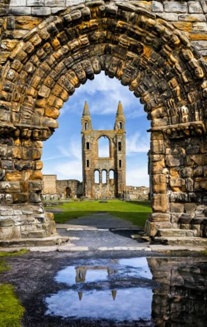 Las ruinas de la catedral de Saint Andrews, en Escocia. 