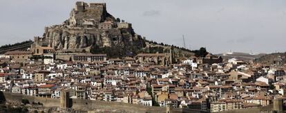 Panorámica de Morella y su castillo.