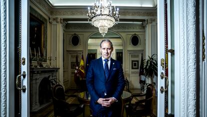 Eugenio Ribón, decano del Ilustre Colegio de la Abogacía de Madrid (ICAM), en la sede de la institución, el pasado viernes.