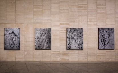 Vista de la exposición de Ana Mendieta 'En búsqueda del origen', en el MUSAC de León.